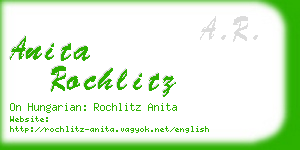 anita rochlitz business card